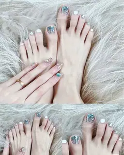 【hand&footセット】つけ放題(持ち込みデザイン6本まで)¥14800