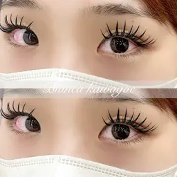 【まつ毛エクステ（バインドロック）100束】川越/本川越/韓国風/マツエク/束感/ダブルラッシュ