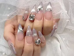 ハンド💅150分持ち込みアート＋チップ長さだし10本 💛オフあり