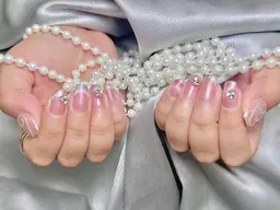 🩵🫧【チップ長さだし】マグネット・ミラー・オーロラワンカラーパーツ2個無料❤️🔥