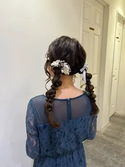 💐結婚式やパーティーにおすすめ💐お呼ばれヘアセット🫧