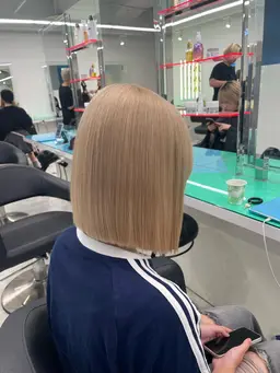 【初ハイトーンは絶対コレ】ケアブリーチ込トリプルカラー＆補修トリートメントミニモ限定✨️