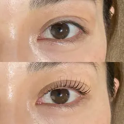 モデル価格★まつ毛パーマ（上のみ） ¥2,500   所要時間1時間30分程度