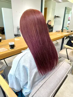 【褪色が気になった方へ🌿】艶感カラー+プチAujua