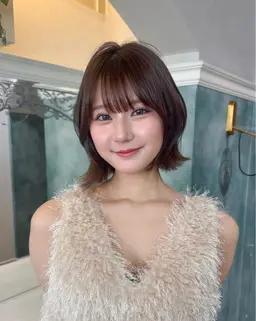 【リピーター様限定】💖前髪カット＋カラー＋1step treatment💖前回ご来店日から40日以内の方限定🩵🎫