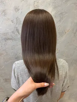 🌷透明感バツグン🌷カット＋ブリーチなしダブルカラー＋髪質改善トリートメント