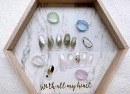 ハンド定額petitコース✨️ クリアなニュアンスデザイン30種類✨️カラーストーン変更無料【オフありの方はこちら】