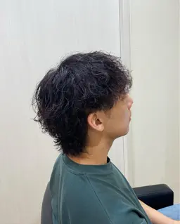 メンズカット＋カラー(ブリーチ無)＋ケアパーマ