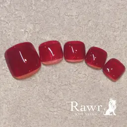 オフなし フットジェルネイル ワンカラー