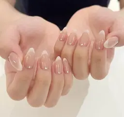 【奥行き大人】フレンチネイル(ベースあり)