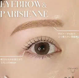 □アイブロウ＋パリジェンヌ《ミニモ限定価格》(150分)