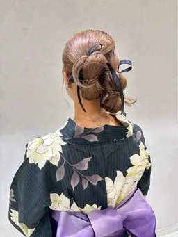 浴衣着付け、ヘアセット