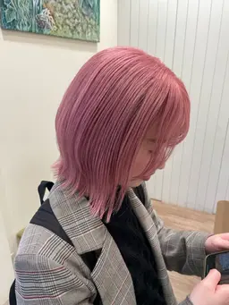 🩶 Wカラー（ケアブリーチ➕ケアカラー） 🩶鎖骨上ver