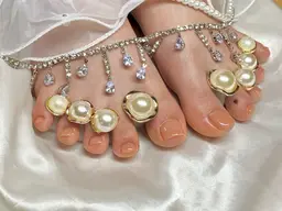 大人気❤️👣フットネイルワンカラー【当店付け替えオフ8週間以内無料(他店オフ＋3000円)】