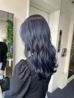 (カラーモデル) ワンカラーブリーチなし透明感艶ワンカラー（暖色寒色系）