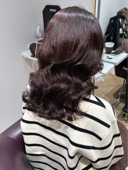 カット+デジタルパーマ+トリートメント＋リファウルトラファインバブル コテ巻パーマ