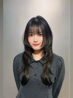 韓国レイヤー/ハッシュカット➕Aujua3stepトリートメント➕超音波アイロン《艶髪・韓国ヘア・レイヤー・新宿》