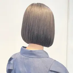 ご新規さま💕カット また明るくしやすい暗染め/黒染めカラー 髪質改善トリートメント+Aujua(オージュア)1STEP