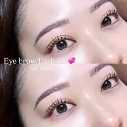 【60分で時短🩷】美眉スタイリング＋まつ毛パーマ🪽(ケラチンTR付き)