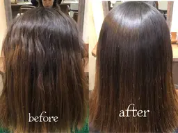 カット＋縮毛矯正＋トリートメント