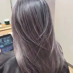 【minimo限定お得価格‼️】/白髪ぼかし/ハイトーン/バレイヤージュカラー🌠🌠+プチスパ5分𓂃🫧‪