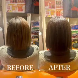 タンパク質カラー（白髪染め）リタッチ＋トリートメント