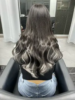 🦋ハイライトやインナーに🦋ワンカラー+プラチナシールエクステ40本+エクステカット🤍