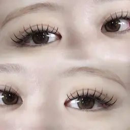 エクパーマ🪽🤍(LEDフラットラッシュエクステ)120~140本🎀 練習モデル✨️