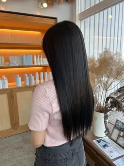 前髪カット➕ワンカラー➕炭酸スパ😶‍🌫️