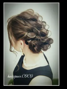 結婚式　パーティーヘアセット（一律料金です）