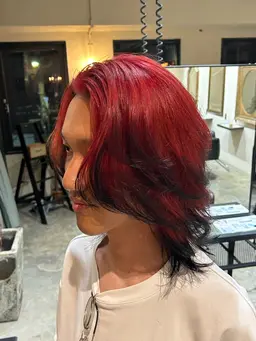 《注目度MAX🔥》メンズダブルカラー＋ポイントカラー×メンズカット×ハイトーンに、フロントカラーで視線集中🔥