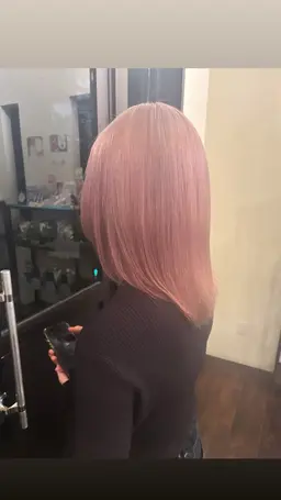 【ピンクベージュブリーチカラー🎀】+ヘアエステ or 2stepトリートメント