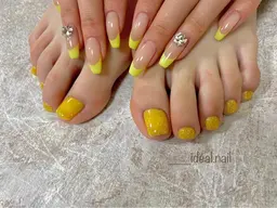 【minimo限定価格🫧】オフ込み・フット👣ワンカラーネイル♡+1色サービス✨