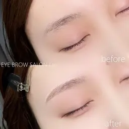 《ナチュラル眉🤍美眉アイブロウWAX＋間引き (メイク込) ¥5,000