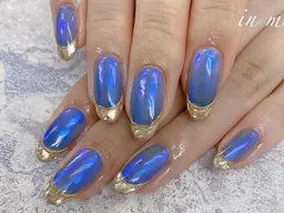 ✨🪞(初回オフ込)ガラスフレンチ♪ベースカラー込み🪞✨