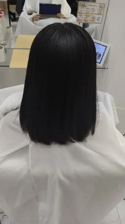 ロングヘアー カットモデル