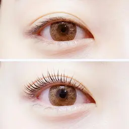 まつげパーマ¥4500 上のみ【トリートメントとコーティング付き】マツエクオフ無料