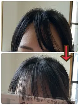 【増毛エクステ】　前髪500本