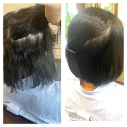 カット＋髪に優しい酸性ストレート＋パーソナルトリートメント