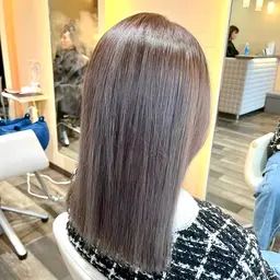 【ダメージレスWカラー】艶イルミナカラー＆集中補修リボーントリートメント＋似合わせカット