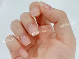 【自爪】クリアネイル(オフは追加料金になります)