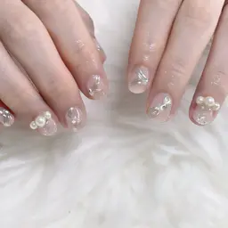 ✨ハンドジェル✨ブライダル✨ストーンつけ放題✨オフあり.なしどちらでもこのメニューをお選びください✨