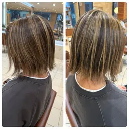 🌈カット&白髪ぼかしブリーチハイライト&オンカラー🌈長さ料金なし✨2回目まで同価格✨