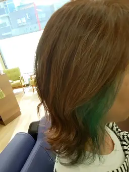 【性別不問】カット+ダブルカラー(肩程の長さまでが対象⭕ハイライト⭕原色カラー⭕)