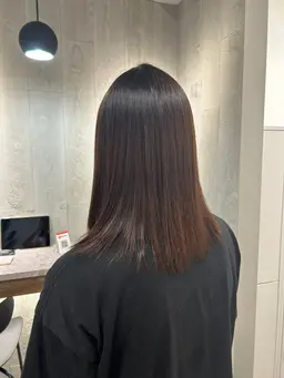 ⌇cut & 髪質改善ストレート(縮毛矯正)⌇自然な柔らかなストレート🌿♡ダメージレスな縮毛矯正𓂅𓂅︎︎︎