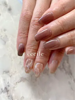 片手ニュアンス＋片手ワンカラー💅