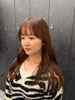 🩵お顔まわりカット(前髪カット)+似合わせカラー🩵シャンプーブロー代込み！ご新規様限定💫