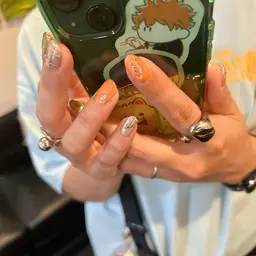 チップ長さ出しメニュー:ブライダル/イベント/お任せデザイン　オフ込み　ハンド