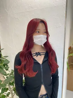 【巻き髪ヘアアレンジ】（コテ巻き🐩）