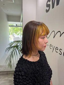 カット＋デザインカラー（ブリーチOK）＋フルカラー＋aujuaトリートメント